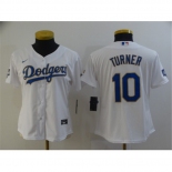 Women's Nike Los Angeles Dodgers #24 Kobe Bryant White Champions Jersey