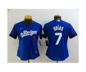 Women's Nike Los Angeles Dodgers #7 Julio Urias Blue City Player Jersey