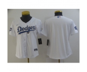 Women's Nike Los Angeles Dodgers Blank White Game Champions Authentic Jersey