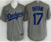 Youth Los Angeles Dodgers #17 Shohei Ohtani Gray Cool Base Jersey