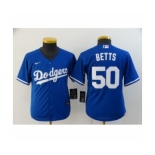 Youth Los Angeles Dodgers #50 Mookie Betts Royal 2020 Cool Base Jersey