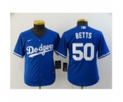 Youth Los Angeles Dodgers #50 Mookie Betts Royal 2020 Cool Base Jersey