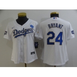 Youth Nike Los Angeles Dodgers #24 Kobe Bryant  White Series Champions Authentic Jersey