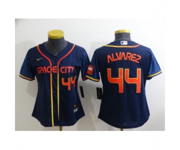 Women's Houston Astros #44 Yordan Alvarez Nike Navy 2022 City Connect Player Jersey