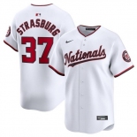 Men Washington Nationals #37 Stephen Strasburg White Cool Base Stitched Baseball Jersey