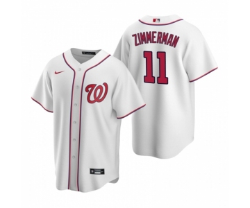 Men's Nike Washington Nationals #11 Ryan Zimmerman White Home Stitched Baseball Jersey