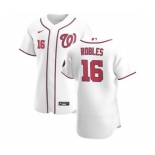 Men's Nike Washington Nationals #16 Victor Robles White Home 2020 Authentic Player Baseball Jersey