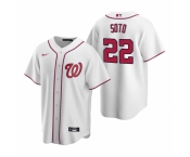 Men's Nike Washington Nationals #22 Juan Soto White Home Stitched Baseball Jersey