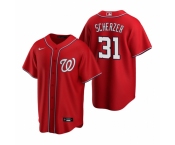 Men's Nike Washington Nationals #31 Max Scherzer Red Alternate Stitched Baseball Jersey