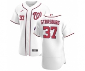 Men's Nike Washington Nationals #37 Stephen Strasburg White Home 2020 Authentic Player Baseball Jersey