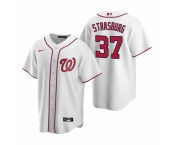 Men's Nike Washington Nationals #37 Stephen Strasburg White Home Stitched Baseball Jersey