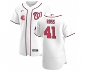 Men's Nike Washington Nationals #41 Joe Ross White Home 2020 Authentic Player Baseball Jersey