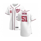 Men's Nike Washington Nationals #51 Wander Suero White Home 2020 Authentic Player Baseball Jersey