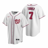 Men's Nike Washington Nationals #7 Trea Turner White Home Stitched Baseball Jersey