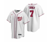 Men's Nike Washington Nationals #7 Trea Turner White Home Stitched Baseball Jersey