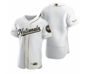 Men's Nike Washington Nationals Blank White 2020 Authentic Golden Edition Baseball Jersey