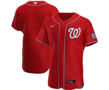 Men's Nike Washington Nationals Red Alternate 2020 Authentic Team Baseball Jersey