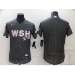 Men's Washington Nationals Blank 2022 Grey City Connect Cherry Blossom Flex Base Stitched Jersey