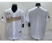 Men's Washington Nationals Blank White 2022 All Star Stitched Cool Base Nike Jersey