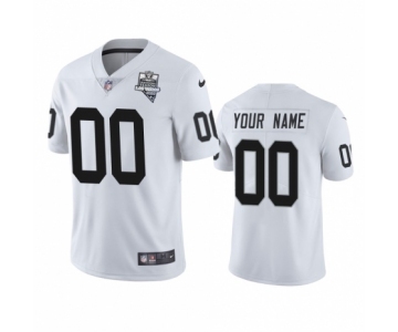 Las Vegas Raiders Custom White 2020 Inaugural Season Vapor Limited Jersey