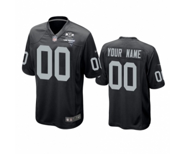 Las Vegas Raiders Custom Black 2020 Inaugural Season Game Jersey