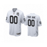 Las Vegas Raiders Custom White 2020 Inaugural Season Game Jersey