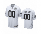 Las Vegas Raiders Custom White 2020 Inaugural Season Game Jersey