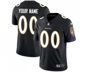 Men's Baltimore Ravens Customized Black Alternate Vapor Untouchable Limited Player Football Jersey