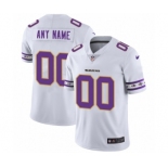 Men's Baltimore Ravens Customized White Team Logo Cool Edition Jersey