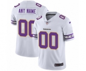 Men's Baltimore Ravens Customized White Team Logo Cool Edition Jersey