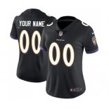 Women's Baltimore Ravens Customized Black Alternate Vapor Untouchable Limited Player Football Jersey