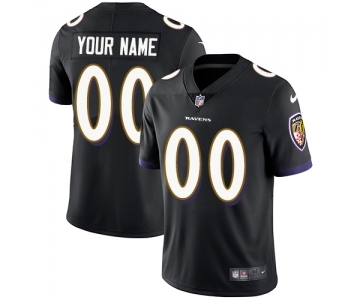 Youth Baltimore Ravens Customized Black Alternate Vapor Untouchable Limited Player Football Jersey