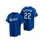 Los Angeles Dodgers #22 Clayton Kershaw Royal 2020 World Series Replica Jersey