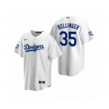 Los Angeles Dodgers #35 Cody Bellinger White 2020 World Series Champions Replica Jersey