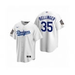 Los Angeles Dodgers #35 Cody Bellinger White 2020 World Series Replica Jersey