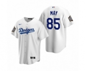 Los Angeles Dodgers #85 Dustin May White 2020 World Series Replica Jersey