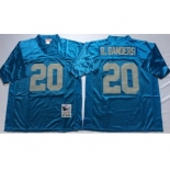 Detroit Lions #20 Barry Sanders blue Throwback Jersey