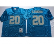 Detroit Lions #20 Barry Sanders blue Throwback Jersey