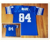 Reebok Herman Moore Detroit Lions #84 Blue Jersey