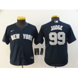 Nike Women's New York Yankees #99 Aaron Judge Authentic Navy Blue Baseball Jersey