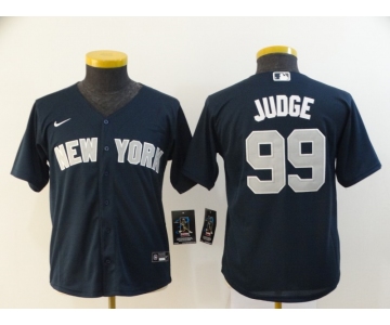 Nike Women's New York Yankees #99 Aaron Judge Authentic Navy Blue Baseball Jersey