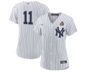 Women's New York Yankees #11 Anthony Volpe White 2024 World Series Cool Base Stitched Baseball Jersey