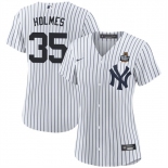 Women's New York Yankees #35 Clay Holmes White 2024 World Series Cool Base Stitched Baseball Jersey