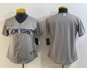 Women's New York Yankees Blank Gray Field of Dreams Cool Base Jersey