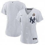 Women's New York Yankees Blank White 2024 World Series Cool Base Stitched Baseball Jersey