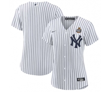 Women's New York Yankees Blank White 2024 World Series Cool Base Stitched Baseball Jersey