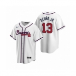 Women Atlanta Braves #13 Ronald Acuna Jr. Nike White 2020 Replica Home Jersey