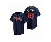 Youth Atlanta Braves #19 Shane Greene Nike Navy 2020 Replica Alternate Jersey