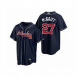 Youth Atlanta Braves #27 Fred McGriff Nike Navy 2020 Replica Alternate Jersey