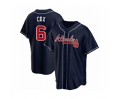 Youth Bobby Cox #6 Atlanta Braves Navy Replica Alternate Jersey